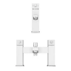 Prime Modern Basin and Bath Shower Mixer Taps Pack - Chrome 13 Prime Modern Basin and Bath Shower Mixer Taps Pack - Chrome -LuxTaps Store PRI001 PRI007 n d5 460