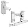 Prime Modern Basin and Bath Shower Mixer Taps Pack - Chrome 2 Prime Modern Basin and Bath Shower Mixer Taps Pack - Chrome -LuxTaps Store PRI001 PRI007 p