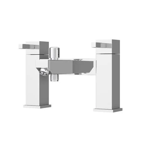 Prime Modern Bath Shower Mixer with Shower Kit - Chrome 5 Prime Modern Bath Shower Mixer with Shower Kit - Chrome - Image 3
