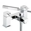 Bristan - Quadrato Pillar Bath Shower Mixer - Chrome - QD-BSM-C -LuxTaps Store Quadrato Bath Shower P