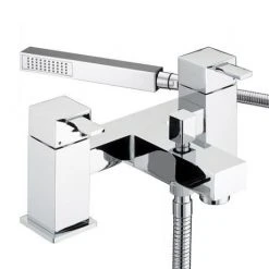 Bristan - Quadrato Pillar Bath Shower Mixer - Chrome - QD-BSM-C