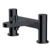 RAK - Petit Round Deck Bath Shower Mixer Matt Black - RAKPER3005B -LuxTaps Store RAKPER3005B m