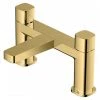 RAK - Petit Square Deck Bath Filler Brushed Gold - RAKPES3004G 1 RAK - Petit Square Deck Bath Filler Brushed Gold - RAKPES3004G -LuxTaps Store RAKPES3004G M