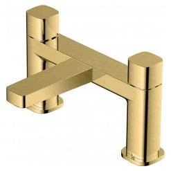 RAK - Petit Square Deck Bath Filler Brushed Gold - RAKPES3004G
