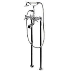 RAK Washington Art Deco Freestanding Bath Shower Mixer + Kit - RAKWTN3014