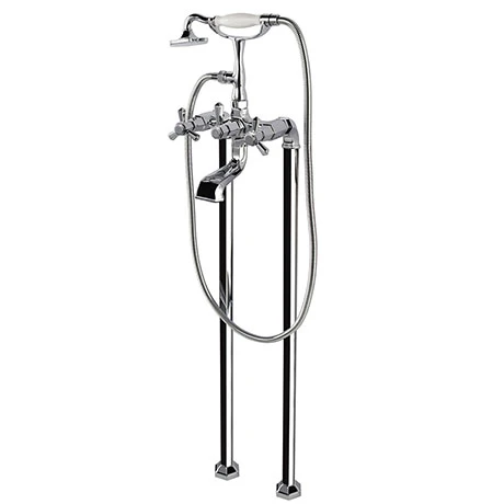 RAK Washington Art Deco Freestanding Bath Shower Mixer + Kit - RAKWTN3014 3 RAK Washington Art Deco Freestanding Bath Shower Mixer + Kit - RAKWTN3014