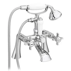 Regent Traditional Bath Shower Mixer Taps - Chrome