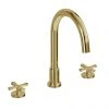 Burlington Riviera Art Deco Gold 3 Hole Bath Filler -LuxTaps Store RIV32 GOLD P