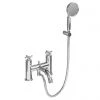 Burlington Riviera Art Deco Chrome Bath Shower Mixer with Shower Kit 1 Burlington Riviera Art Deco Chrome Bath Shower Mixer with Shower Kit -LuxTaps Store RIV4 CHR P