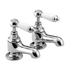 Bristan Renaissance Traditional Bath Taps - Chrome Plated - RS2-3/4-C