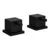 Arezzo Square Matt Black 3/4" Deck Bath Side Valves (Pair) 1 Arezzo Square Matt Black 3/4" Deck Bath Side Valves (Pair) -LuxTaps Store SQ SV BLK n p