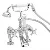 Heritage - Dawlish Bath Shower Mixer Tap - Chrome - TDCC02 1 Heritage - Dawlish Bath Shower Mixer Tap - Chrome - TDCC02 -LuxTaps Store TDCC02 PNN