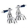 Heritage Glastonbury Midnight Blue Bath Pillar Taps - TGRBL01 -LuxTaps Store TGRBL01 PN