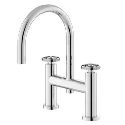 Hudson Reed Revolution Industrial Chrome Bath Filler - TIW353