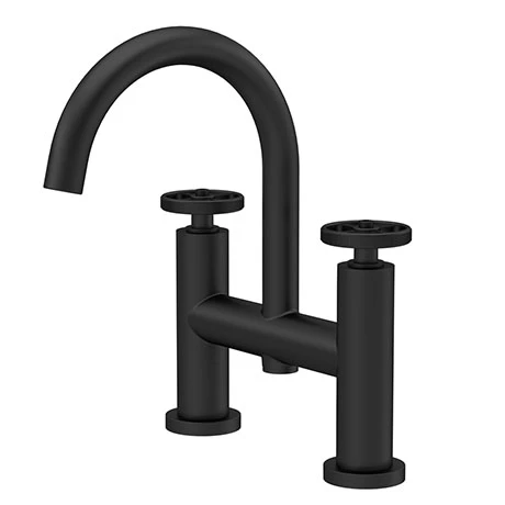 Hudson Reed Revolution Matt Black Industrial Bath Filler - TIW453 3 Hudson Reed Revolution Matt Black Industrial Bath Filler - TIW453