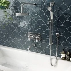 Trafalgar Traditional Wall Mounted Bath Spout - Chrome 5 Trafalgar Traditional Wall Mounted Bath Spout - Chrome -LuxTaps Store TRD SPT detail1 460