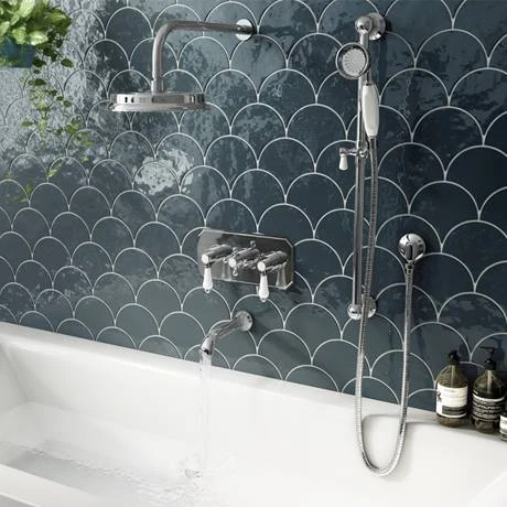 Trafalgar Traditional Wall Mounted Bath Spout - Chrome 4 Trafalgar Traditional Wall Mounted Bath Spout - Chrome - Image 2