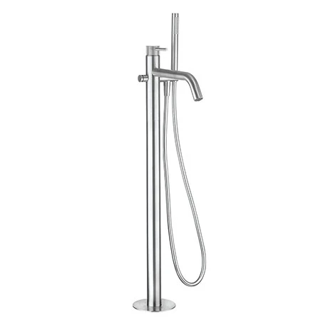 Crosswater 3ONE6 Stainless Steel Freestanding Bath Shower Mixer - TS416FS 3 Crosswater 3ONE6 Stainless Steel Freestanding Bath Shower Mixer - TS416FS