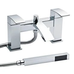 Nuie Vibe Sinclair Bath Shower Mixer with Shower Kit + Wall Bracket - TSI304