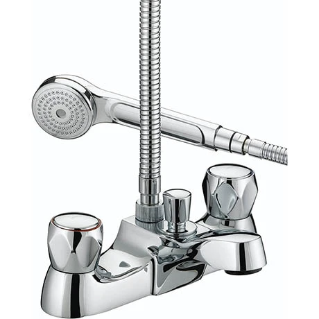 Bristan - Club Luxury Bath Shower Mixer - Chrome with Metal Heads - VAC-LBSM-C-MT 3 Bristan - Club Luxury Bath Shower Mixer - Chrome with Metal Heads - VAC-LBSM-C-MT