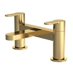 Venice Giro Brushed Brass Bath Filler