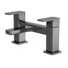 Venice Cubo Gunmetal Grey Bath Filler -LuxTaps Store VEN703S P
