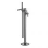 Venice Giro Gunmetal Grey Freestanding Bath Shower Mixer 2 Venice Giro Gunmetal Grey Freestanding Bath Shower Mixer -LuxTaps Store VEN721G P