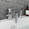 Zen Mono Bath Shower Mixer Tap with Shower Kit 1 Zen Mono Bath Shower Mixer Tap with Shower Kit -LuxTaps Store VIC2 N P