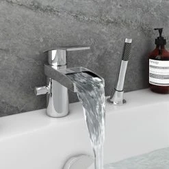 Zen Mono Bath Shower Mixer Tap with Shower Kit