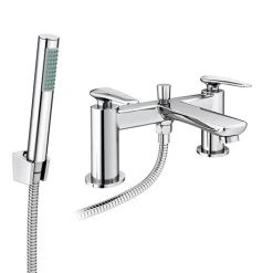 Valencia Joystick Control Lever Bath Shower Mixer incl. Shower Kit