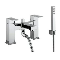 Crosswater Verge Bath Shower Mixer with Shower Kit Chrome - VR422DC