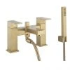 Crosswater Verge Bath Shower Mixer with Shower Kit Brushed Brass - VR422DF