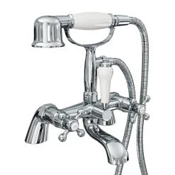 Victoria Traditional Bath Shower Mixer Tap with Handset