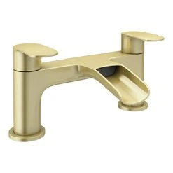 Valencia Brushed Brass Waterfall Bath Filler