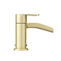 Valencia Brushed Brass Waterfall Bath Shower Mixer incl. Shower Kit 11 Valencia Brushed Brass Waterfall Bath Shower Mixer incl. Shower Kit -LuxTaps Store VWFT3BB d5 460
