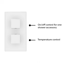 Monza Waterfall Wall Mounted Bath Tap With Concealed Thermostatic Valve -LuxTaps Store WF05 n d6 460