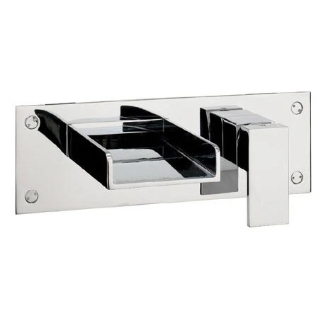 Crosswater - Water Square Wall Mounted 2 Hole Set Bath Filler - WS321WC 3 Crosswater - Water Square Wall Mounted 2 Hole Set Bath Filler - WS321WC